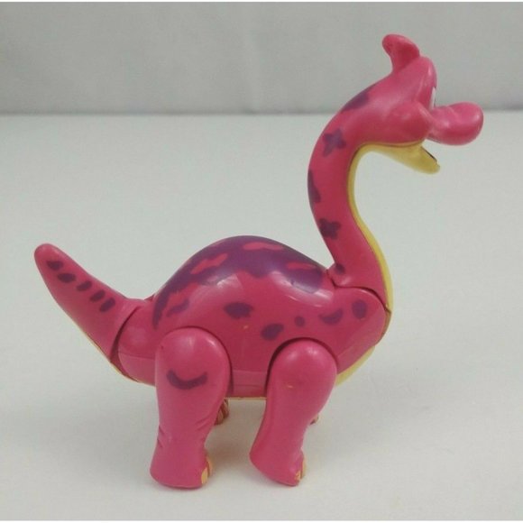 Vintage Downtown Disney T-Rex Cafe Restaurant Pink Brachiosaurus Action Figure - Picture 2 of 6